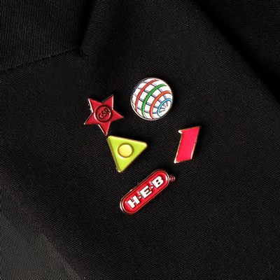 Soft Enamel Lapel Pin - 1/2" W x 1/2" H Diestruck
